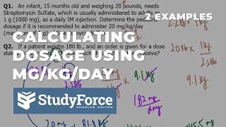 Calculating dosage using MgKgDay [upl. by Cherlyn314]