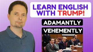 ADVANCED VOCABULARY  EXAMPLES OF ADAMANT  ADAMANTLY VEHEMENT  VEHEMENTLY  AMERICAN ENGLISH [upl. by Rofotsirk]