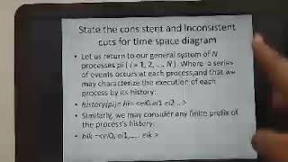 State the consistent and inconsistent cut with time space diagram [upl. by Yenaiv]