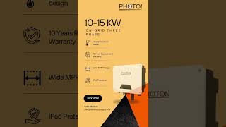 Photon OnGrid Inverter 1015 KW [upl. by Ahsenhoj]