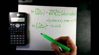 Vant Hoff Equation Calculate Keq at a New Temperature [upl. by Bakeman728]