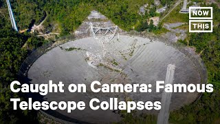 Telescope Collapses at Arecibo Observatory in Puerto Rico  NowThis [upl. by Farrah]