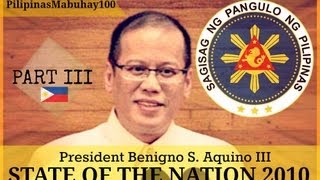 SONA 2010  First State of the Nation Address of President Benigno Aquino III  July 26 2010 35 [upl. by Tracy]