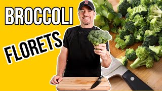 How to Cut Broccoli  Simple and Easy Florets [upl. by Eleazar55]