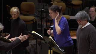 Simon Rattle rehearses Ligetis Aventures [upl. by Janey]