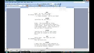 How to Format A Screenplay in Pages and Microsoft Word [upl. by Kopple]