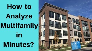 How to Analyze Multifamily Properties in 5 Minutes [upl. by Cope413]