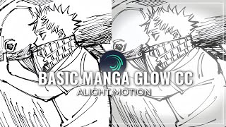 Basic Manga Glow Cc ❄🙏  Alight Motion Tutorial  Preset 📱⚠️ [upl. by Magee521]