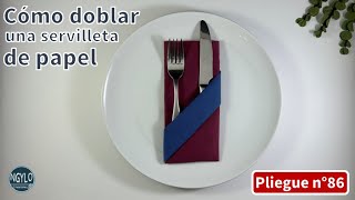 Cómo doblar la servilleta de papel de dos colores  Decorar la mesa [upl. by Talya]