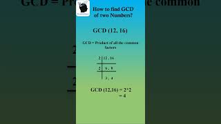 How to Calculate the Greatest Common Divisor Like a Pro shorts mathshort brushmyquant [upl. by Hartmann]