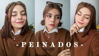 PEINADOS AESTHETIC pelo corto ☻  Anns [upl. by Dnalra]