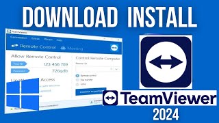 How to Download TeamViewer in Windows 11 10 2024  Download TeamViewer in Laptop PC [upl. by Griff569]