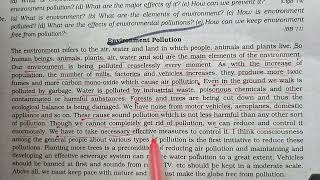 Environment pollution paragraph [upl. by Auqenes762]