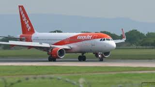 EASYJET LANDING AT MANCHESTER [upl. by Coplin711]