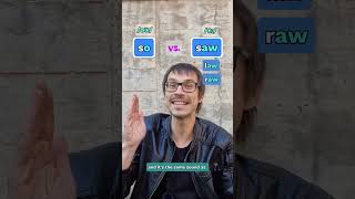 PRONUNCIATION TUTORIAL 1 SAW vs SO pronunciation britishenglish speakenglish englishtips [upl. by Auj317]