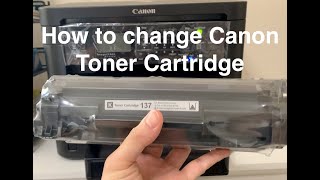 How to change Canon Toner Cartridge  IsThisUseful [upl. by Soma]