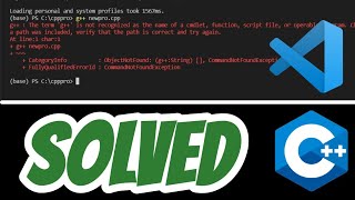 The term g is not recognized as the name of a cmdlet function SOLVED in Visual Studio Code [upl. by Htebasil]