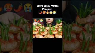 Spiciest Chilli Panipuri Eating Challenge 🌶️🔥🥵😱shorts ytshorts trending viralvideo [upl. by Olympe]