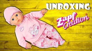 Unboxing Kinderspielzeug Puppe Zapf Creation  My First Baby Annabell I Care for You [upl. by Nielson]