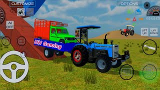 Transport Pickup With Modified Tractor 💫tractor bolero [upl. by Atinwahs]