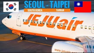 TRIPREPORT  Jeju Air ECONOMY  Boeing 737800  Seoul  Taipei [upl. by Ytima]