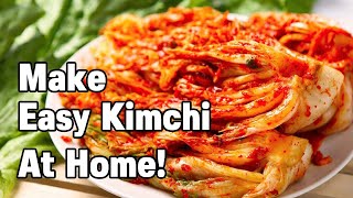 HOW TO MAKE SIMPLE KIMCHI  Around The World Cooking [upl. by Atinahs]