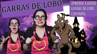 COMO HACER UNAS GARRAS DE LOBO CON PAPEL ❤ POCHI RALEY [upl. by Mide]