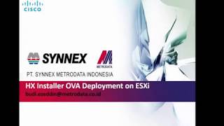 HX Installer OVA Deployment on ESXi by Budi Ezeddin [upl. by Nnylireg]