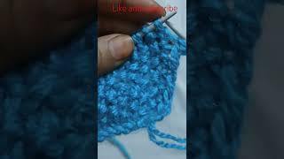 easy knitting pattern of two row youtube knittingpatterns [upl. by Balthasar]