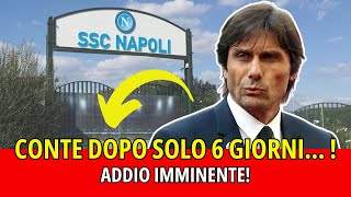 CONTE  NAPOLI Incredibili dimissioni dopo solo 6 giorni [upl. by Ghiselin]