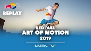 Red Bull Art of Motion Freerunning Finals REPLAY  Matera Italy [upl. by Aleafar]