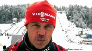 Skispringen Interview mit Andreas Bauer 13012013 [upl. by Newmann]