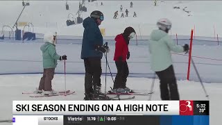 Vermont ski season ending on powdery note [upl. by Annahsar]