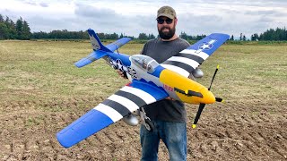 Eflite P51D Mustang 15m with Smart Flight Review [upl. by Nitsirhc78]