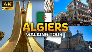 Algeria Will Shock you  ☪️ Algiers Walking tour ☪️  Real Ambient Sound 4K جولة في شوارع الجزائر [upl. by Steward]