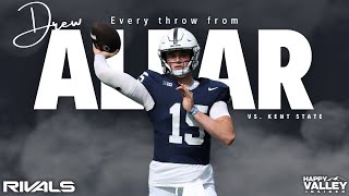 Every throw from Drew Allar versus Kent State  PennState Nittany Lions Football [upl. by Graner]