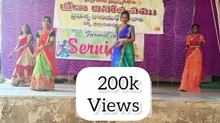 gutta gutta tirigetoda  4k video song dance performance gjcvarni2023 Rock dance academy [upl. by Issak272]