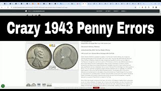 Major Penny Error Discovered 1943 Experimental Cent Errors [upl. by Goldman108]