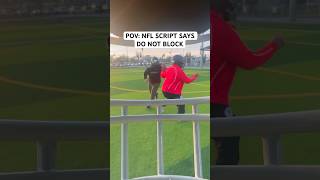 POV NFL SCRIPT SAYS DON’T BLOCK nfl funny shorts [upl. by Woodward717]