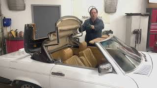 This Old Benz with Kent Bergsma How to Lubricate the Soft Top on a Mercedes SL Convertible [upl. by Cyrilla]