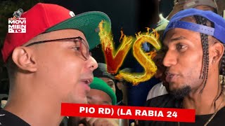 LA RABIA 24 🆚 PÍO RD FREESTYLE DE LA MENTE 🌋 [upl. by Novyert]