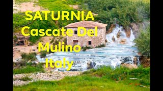 Italy Saturnia Cascate Del Mulino local reality and first impression through a tourists experience [upl. by Eiveneg]