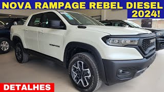 Ram Rampage Rebel Turbo Diesel 2024 versão com pegada Offroad  Muito luxo e tecnologia R244790 [upl. by Melda]