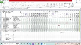 Individual Attendance Record Shorts excel exceltrickssimple5minute skilldevelopmentexceltips [upl. by Llevart]