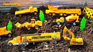 Toy Construction Trucks Playing with Diggers amp Toy Trucks  JackJackPlays [upl. by Kay587]