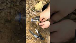 Making a Strong Rope from a Plastic Bottle and Easily Cutting Distant Branches camping [upl. by Tewell173]