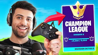 I Switched To CONTROLLER And Got To Champions League  Part 1  Fortnite Battle Royale [upl. by Ilrebmyk]