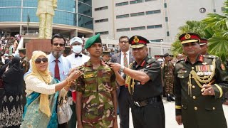 General Manoj Pande COAS reviewed the Passing Out Parade at Bangladesh Military Academy BMA [upl. by Asetal]