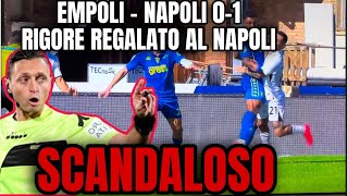 EMPOLI  NAPOLI  ERRORE ASSURDO DEL VAR RIGORE REGALATO [upl. by Ahsilef]