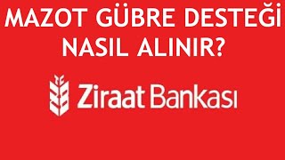 Ziraat Bankası Çiftçi Mazot Gübre Desteği Nasıl Alınır [upl. by Elroy]